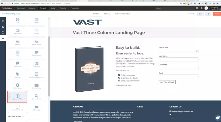 Embedding video on a HubSpot Landing page 1